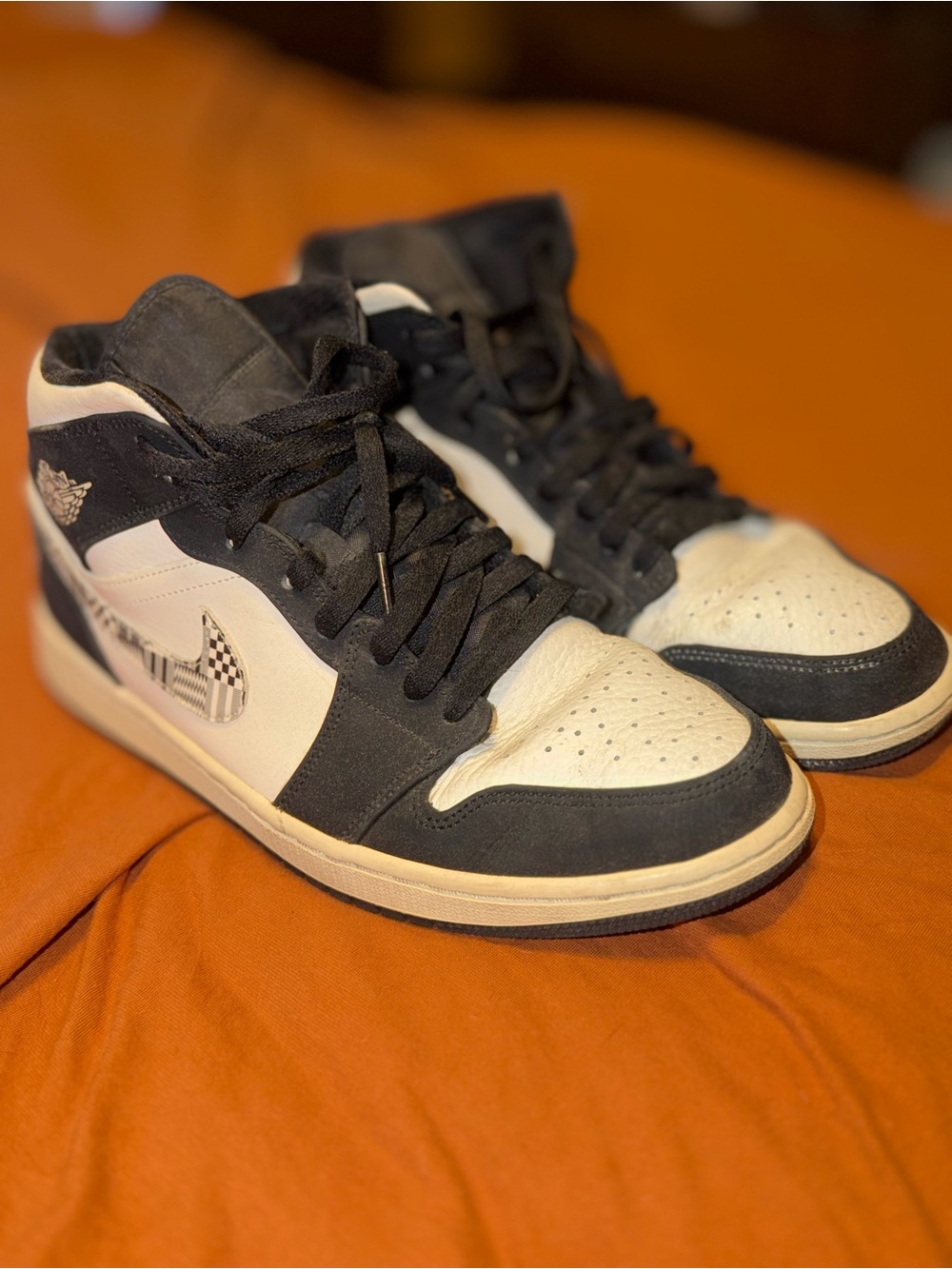 Jordan 1 “Equality” High-Top Sneakers in Black and White